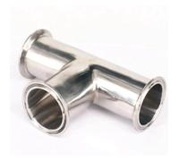 Tube O/D 57mm Tri Clamp 2.5" Ferrule O/D 77.5mm Tee 304 Stainless Steel Connector Pipe Fitting