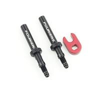 Tubeless Presta - Frusta di estensione per valvola con dado centrale, confezione da 2, 60 mm