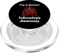 Tuberculosis quote I'm a survivor Tuberculosis awareness PopSockets PopGrip per MagSafe