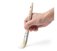 TubeRoo Pennello per vernice, 12 mm, pennello piccolo - Pennello di alta qualità per vernici, olio di legno e vernice da parete - Pennello per vernice per legno - Pennello professionale - Pennello