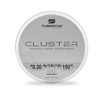 Tubertini Cluster Monofilo da Pesca Affondante 50% Nylon 50% Fluorocarbon - Bobina 150/300/1000 mt - Perfetto per la per Pesca Fresh e Saltwater (150 mt | 0,20 mm | Carico di rottura 5,10/3,57 kg)