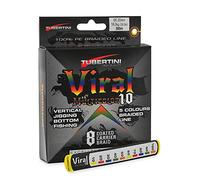 Tubertini Filo da Pesca Viral Multicolor 10 Trecciato PE Dyneema Ideale per Tutte Le Tecniche di Pesca Resistente al Nodo Ottimo Carico di Rottura