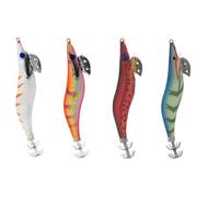 Tubertini KIT Totanare Squid Jig VLP - Esca Artificiale per Seppie e Calamari Egi #3.0-14 gr - 3,0-3,5 s/m Sinking Speed (Kit 1) - 4 Pezzi