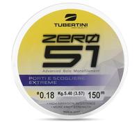 Tubertini Monofilo da Pesca ZERO 51 PORTI E SCOGLIERE EXTREME (Ø 0.28 mm - kg 9,50, 150 mt)