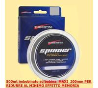 TUBERTINI MONOFILO SPINNER 500mt EXTRA RIGIDO SURF FEEDER BOLENTINO SPINNING