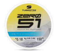 Tubertini Monofilo ZERO 51 PORTI E SCOGLIERE 150 mt - 300 mt - 1000 mt dal diametro Ø 0.14 al diametro Ø 0.20 (Ø 0.18 - kg 5,60, 300 mt)