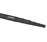 Tubertini Polos Mini Handle, Manico telescopico per guadino Molto Rigido e Leggero. (2,40 m.), Nero