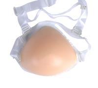 TUBETOP Triangular One-Piece Silicone Fake Breast Single Shoulder Strap Discover Feminine Elegance with Boob Designed Flesh-400g(Flesh,600g)