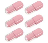 Tubetti Lucidalabbra Ovali 3ml Rosa con Applicatore, Plastica, 6 Pezzi | Contenitori Ricaricabili Trasparenti, Chiusura Sicura, Portatili per Viaggio e Uso Quotidiano, Formato Compatto
