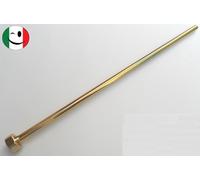 TUBETTO CANNUCCIA Ø 10 CON CARTELLA E DADO ½" CM.40 DORATO - BAGNO ORO 24KT