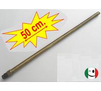 TUBETTO CANNUCCIA Ø 10 CON MASCHIO 10X1 CM.50 BRONZATO - BRONZO