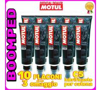 Tubetto pasta lubrificante per catena moto MOTUL C5 CHAIN PASTE 10x150ml 10MO20
