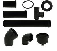 Tubi acciaio al carbonio Pellet diametro 100 mm 25 50 100 curva 45 90 T rosone