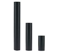 TUBI ALA SMALTATI NERO OPACO