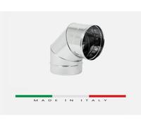 TUBI CANNA FUMARIA ACCIAIO INOX AISI 304 CURVA TEE COMIGNOLO TAPPO VARI DIAMETRI [EEK: A]