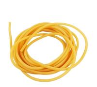 Tubi cavi in gomma, tubo elastico liscio con superficie in lattice giallo, tubo in lattice naturale resiliente for cinghia di tensione, 1 pezzo(10METERS*5MM*12MM)