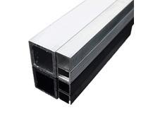 Tubi da costruzione in alluminio, 1 pezzo, profilo quadrato in metallo, alluminio, per materiale fai da te, accessori per modelli, telaio fai da te, lunghezza 100/150/200 mm, sanitari (10 x 10 x 100 x