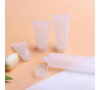 Tubi da viaggio ricaricabili da 5/10/15 ml, tubi vuoti per detergente viso, crema mani, lozione, bottiglie di plastica trasparente riutilizzabili per progetti fai-da-te, mini tubi per dentifricio da v