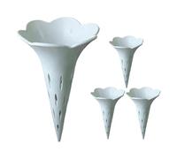 Tubi di aerazione per piante, 4 pezzi, a forma di fiore alto, evitano l'acqua in eccesso, accessori per la ventilazione del terriccio, per giardino, balcone, terrazza, soggiorno