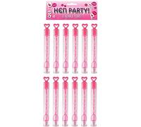 Tubi di bolle per addio al nubilato, con decorazione a forma di cuore, confezione da 12, Pack of 12