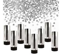 Tubi di coriandoli- Confezione da 8 coriandolicolorati, multiuso per decorazioni per feste, kit luminoso per celebrazioni di eventi | Spara coriandoliportatile sicuro, emozionante