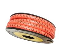 Tubi di design per marcatori di cavi, Segnacavi Lettera Da 0 A 9 Multicolor,75-16mm2 Confezione 10 Pz(Color 02,1000PCS 2.52mm2)