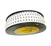 Tubi di design per marcatori di cavi, Segnacavi Lettera Da 0 A 9 Multicolor,75-16mm2 Confezione 10 Pz(Color 09,1000PCS 2.52mm2)