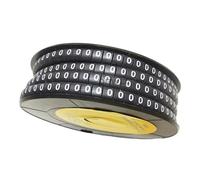 Tubi di design per marcatori di cavi, Segnacavi Lettera Da 0 A 9 Multicolor,75-16mm2 Confezione 10 Pz(Color00,1000PCS 2.52mm2)