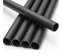 Tubi di fibra di carbonio Tubi in fibra di carbonio 3K resistenti e leggeri, tubo tondo cavo in fibra di carbonio, per apparecchiature di automazione/settore aerospaziale(31x27x1000MM)