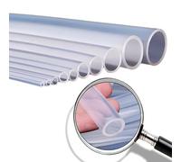 Tubi di gomma 10mm Dext x 8mm Dint, L(5M) tubo gomma trasparente/tubicino silicone/tubo silicone alta temperatura-60ºC fino a 200ºC FDA tubo per alimenti/tubo flessibile acquario/tubo pvc