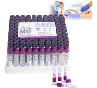 Tubi di raccolta del sangue di vuoto con il cappuccio a vite viola per la separazione del siero del laboratorio