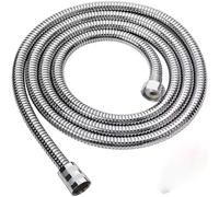 tubi doccia anti-torciglia, Tubo flessibile for doccia in acciaio inox multicolore da 150 a 200 cm(Silver,200cm)