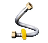 tubi doccia, Connettore for tubo di alimentazione dell'acqua del rubinetto for lavatrice, lavastoviglie, dado in rame e acciaio inossidabile, 20-200 cm(Copper Nut,80 cm)