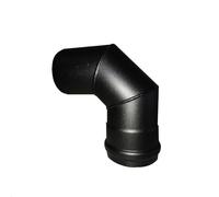 Tubi e accessori in acciaio nero per stufa a pellet diametro 100 mm (GOMITO 90° MF 100 MM)