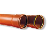 TUBI E RACCORDI PVC SN8 IN PLASTICA ROSSA A INNESTO CON GUARNIZIONE