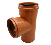 TUBI E RACCORDI PVC SN8 IN PLASTICA ROSSA A INNESTO CON GUARNIZIONE