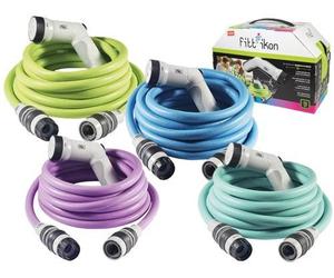 TUBI ESTENSIBILI DA GIARDINO 6 STRATI 1/2" DA 15MT VARI COLORI
