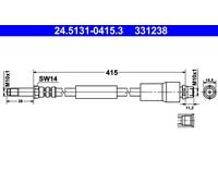 TUBI FLESSIBILI DEI FRENI 24513104153