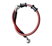 Tubi flessibili freni Tubo Flessibile Freno Moto 40 Cm-80 Cm Cavo Universale 28° In Acciaio Intrecciato Frizione Idraulica Radiatore sostituzione tubi freno auto(Red 50cm)