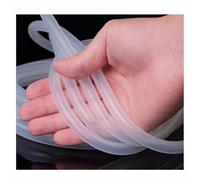 Tubi Flessibili In Gomma Siliconica Trasparente For Uso Alimentare Da 1 M, ID 6 7 8 9 10 12 Mm, Tubi Idraulici Flessibili Trasparenti, 1 Pz.(ID 12mm x 14mm OD)