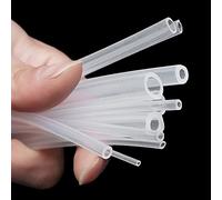 Tubi flessibili in gomma siliconica, Tubo flessibile in gomma siliconica trasparente da 1 metro, diametro esterno 2, 3, 4, 5, 6, 7, 8, 10 mm, 1 pz.(4x8mm)