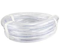 Tubi flessibili in PVC trasparente a bassa pressione da 6,3 m x 1,2 cm, resistenti ai raggi UV e agli agenti chimici, in vinile, per acqua e olio