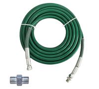 Tubi flessibili per spruzzatura ad alta pressione, Tubo flessibile for spruzzatore di vernice airless Fibra a doppio strato ad alta pressione da 1/4 pollice Verde 0,5 m-40 m(0.50m)