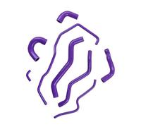 Tubi flessibili radiatore Compatibile Con Fiat Per Abarth 595 500 695 Tutte Le Versioni Tubi Refrigeranti Per Radiatore Acqua In Silicone Kit Di Ricambi Tubi Intercooler 8 Pezzi(Purple)