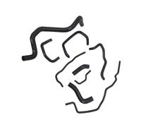 Tubi flessibili radiatore Compatibile Con Seat Per Leon Per C&upra R BAM AMK 1.8T Kit Parti Tubo Flessibile Liquido Raffreddamento Radiatore Dell'acqua Motore Intercooler Silicone 9 Pezzi(Black)