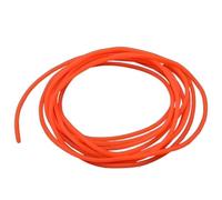 Tubi flessibili Tubi per acqua, Tubi flessibili in gomma elastica in lattice, fune di tensione arancione fluorescente, lunghezze multiple da 2 a 6 mm(5 Meter)