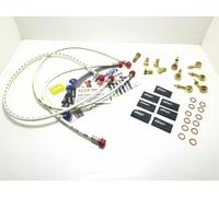TUBI FRENO ANT E POST BIANCO ATTACCHI ORO DUCATI 1198 R CORSE SPECIAL ED 2011