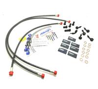 TUBI FRENO ANT E POST CARBON ATTACCHI NERI DUCATI 1198 S CORSE SPECIAL ED 2010