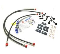 TUBI FRENO ANT E POST CARBON ATTACCHI NERI DUCATI 1198 S CORSE SPECIAL ED 2011