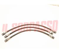TUBI FRENO ANTERIORI + POSTERIORE FIAT 1100 ALR + BLR + ELR FINO A 03/51